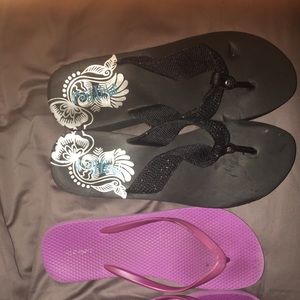 Platform Flip-flops SzL (10.3/4") BONUS FLIP FLOPs